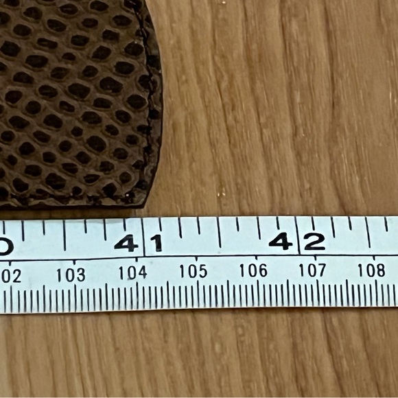 Brown Leather Lizard Pattern Embossed Belt - Picture 3 of 5